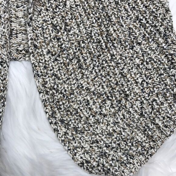 Jones New York Chunky Sweater Knit Waterfall Vest – Cream & Gray – Size M (NWT) - Picture 4 of 9